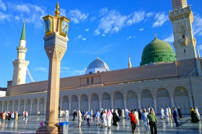 Masjid Al Nabawi (Shahid Ahmed Siddiqi)  [flickr.com]  Public Domain 
Información sobre la licencia en 'Verificación de las fuentes de la imagen'